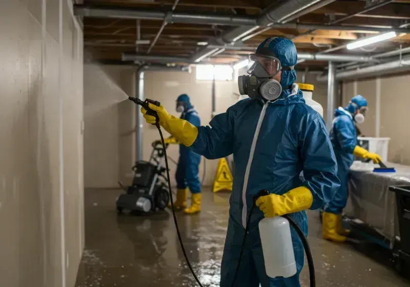 Basement Sanitization and Antimicrobial Treatment process in Lafayette, LA